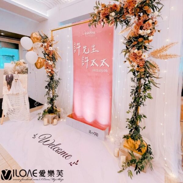 婚禮佈置<br>(客製化地貼)：圖片 3