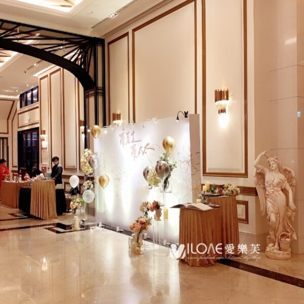 婚禮佈置<br><span style="font-size: 20px;">(白金花紋B2)</span>：圖片 4