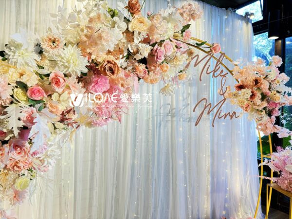 婚禮佈置<br><span style="font-size: 20px;">(純白與浪漫)</span>：圖片 3